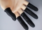 Cleanroom Assembly Line  Anti Slip Black Finger Cots